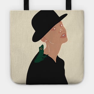 Girl with Frog Tote