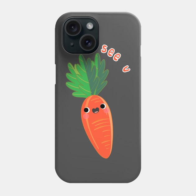 Carrot Sticker gift mom ,gift child Phone Case by Pop-clothes