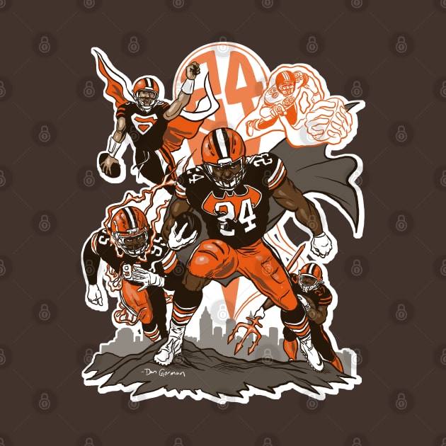 Nick Chubb Superhero! by GDanArtist