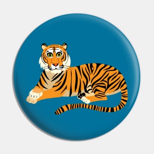 Thoughtful Tiger Pin