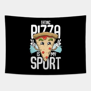 Eating Pizza is my sport Tapestry