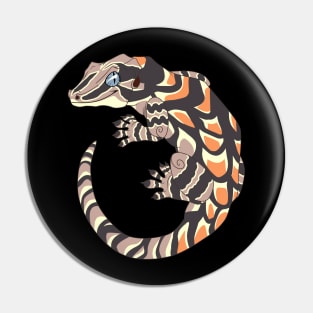 Orange Blotch Gargoyle Gecko Pin