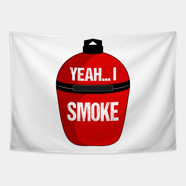 "I Smoke" BBQ Tapestry by nickmelia18