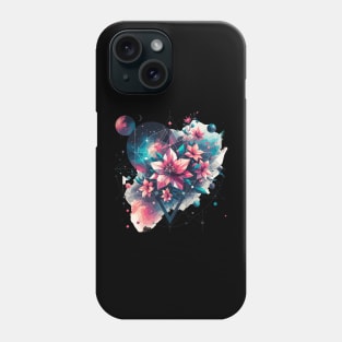 Stellar Petals: Space Garden Phone Case