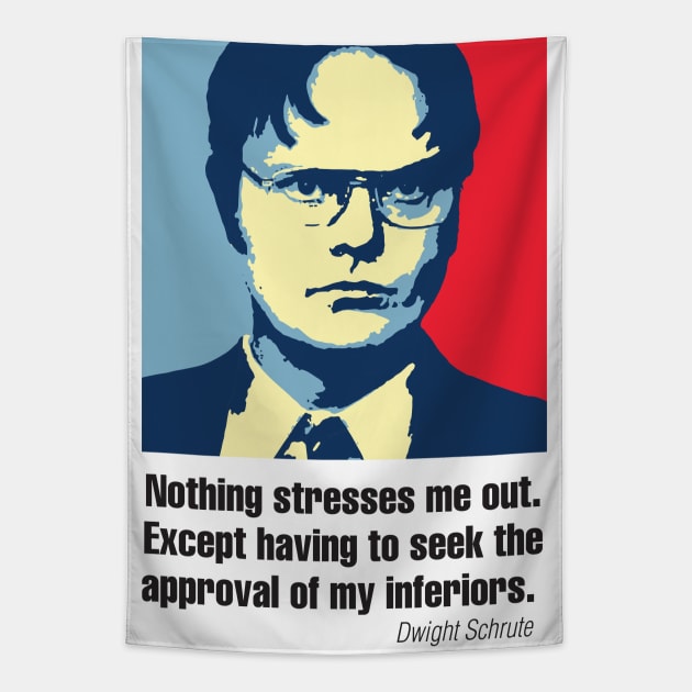 Dwight Quote Tapestry by DavidLoblaw