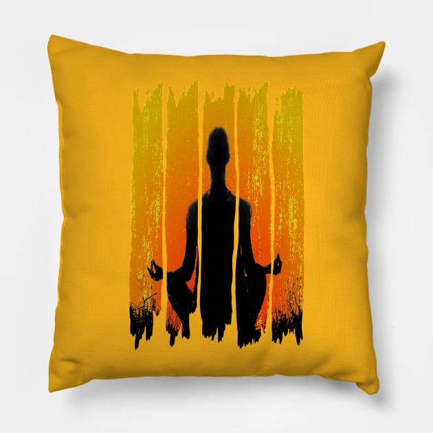 Meditation and Yoga Pillow by Gorilla-Tees