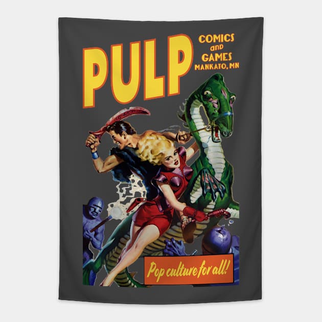 Pulp Dino Riders Tapestry by PULP Comics and Games