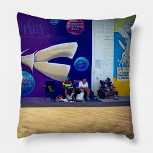 Coney Island Graffiti Street Art Brooklyn NYC Pillow