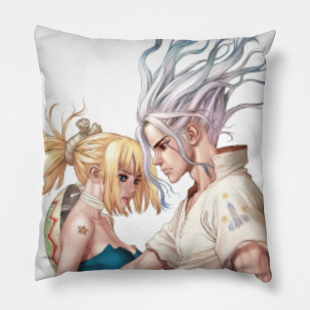 Get Wallpaper Senku And Ruri Dr Stone Pillow Teepublic For Android Free