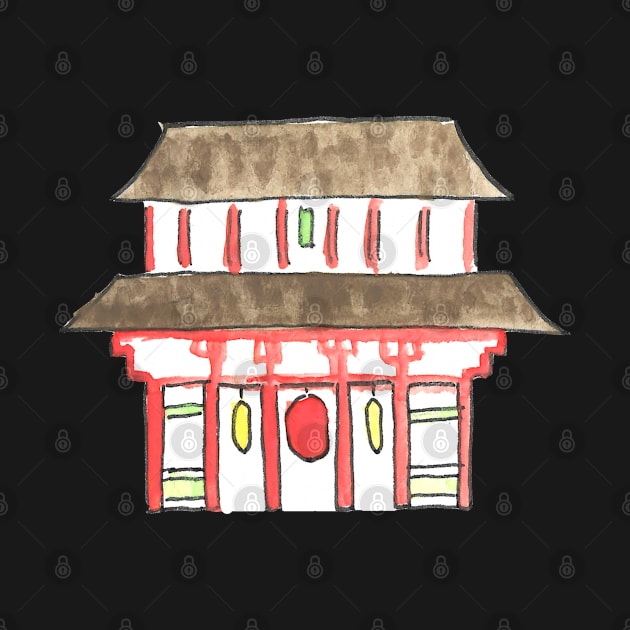 Tokyo Icons: Asakusa Temple by buhloop.icons