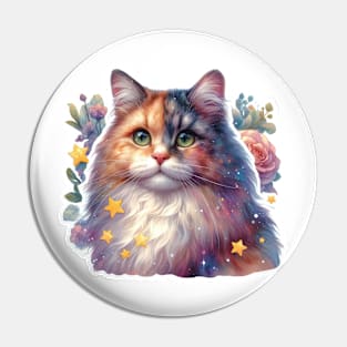 Celestial Cat's Reverie Pin