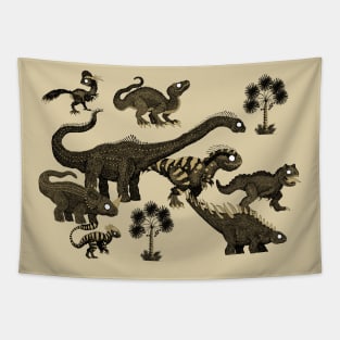 Assorted Dinos Tapestry