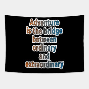 Adventure Typography Collection: Inspiring Quotes for the Brave at Heart Tapestry