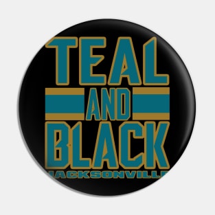 Jacksonville LYFE Teal and Black True Football Colors! Pin