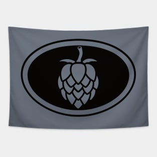 The Beer Hops (black) Tapestry