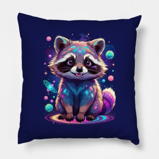 Raccoon dancing Pillow