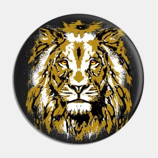 Cool Lion Head - Realistic Lion Eyes Pin