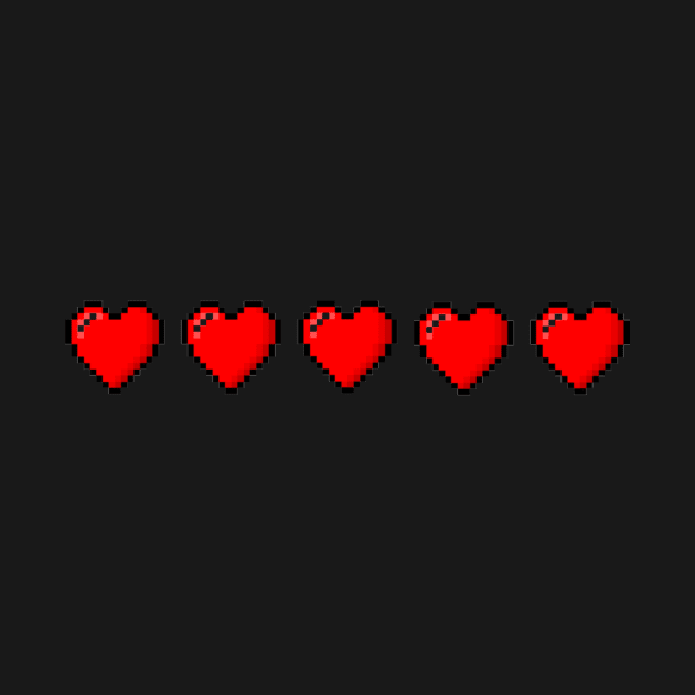 pixel hearts by carriedoll