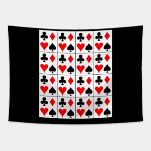 Funny Playing Cards Design Tapestry