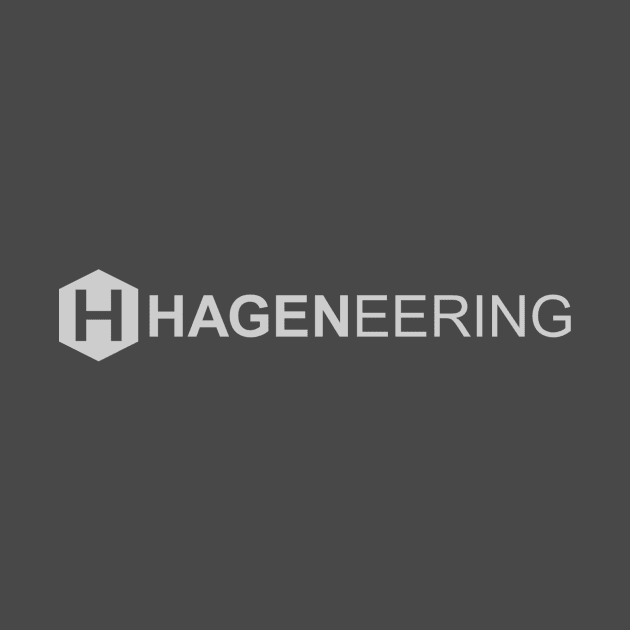 Hageneering Logo Shirt - Light Gray Text by Hageneering