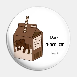 Dark Chocolate Milk Pin