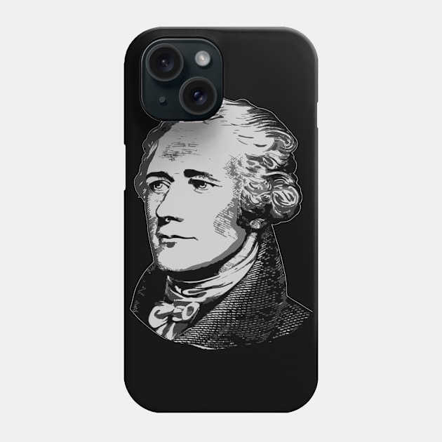 ALexander Hamilton Black and White Phone Case by Nerd_art