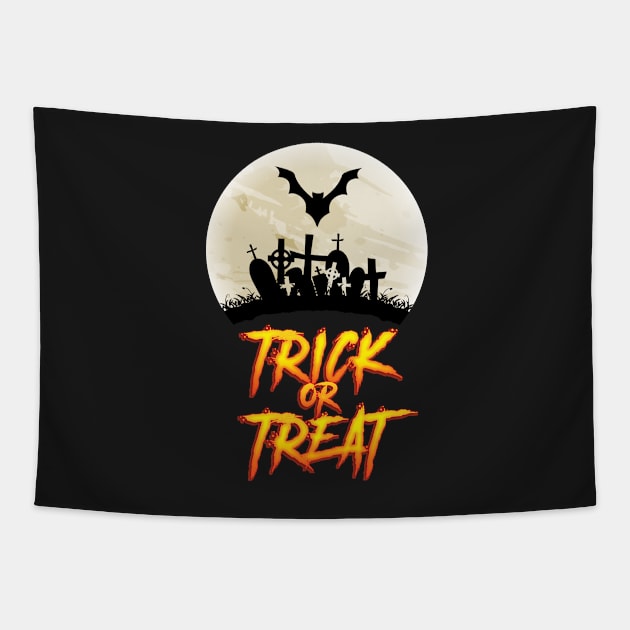 Halloween - Trick Or Treat Tapestry by Naumovski