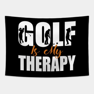 Golf Is My Therapy Shirt Gift Tapestry