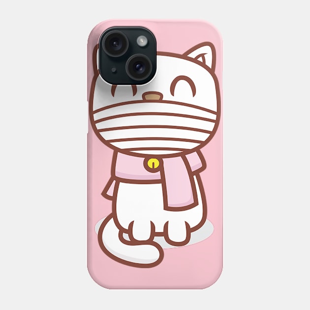 Cute cat Phone Case by white.ink