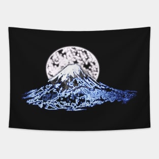 Neon Fuji Tapestry