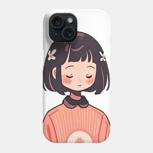 Shy Anime Girl Phone Case