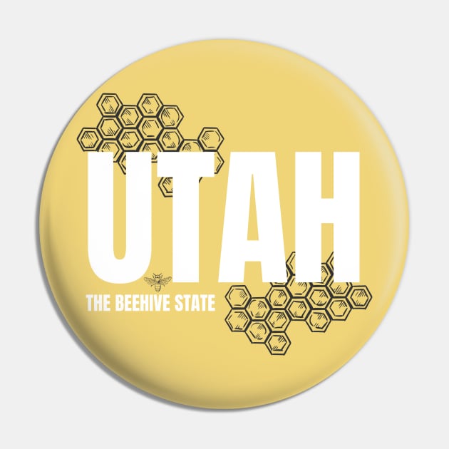 Utah The Beehive State Pin by MalibuSun