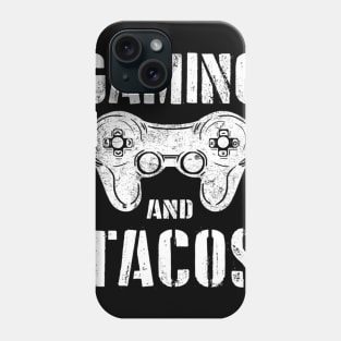 Gaming And Tacos Gamepad Vintage Hobby Video Gamer Gift Phone Case