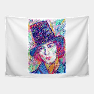 GEORGE SAND colored pencil portrait .1 Tapestry