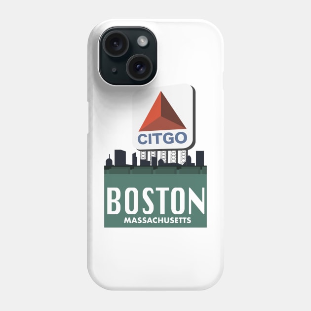 Fenway Citgo Sign Boston Phone Case by Rosemogo