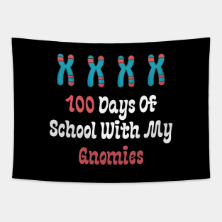 100 Days Of School With My Gnomies Tapestry