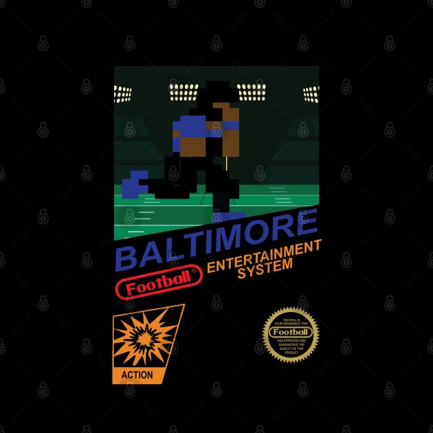 Baltimore Football Team - NES Football 8-bit Design by mymainmandeebo
