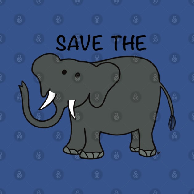 Save the Elephants by Coconut Moe Illustrations