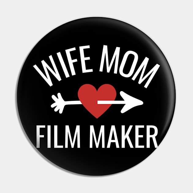 Wife Mom Film Maker Gift Idea Pin by divinoro trendy boutique