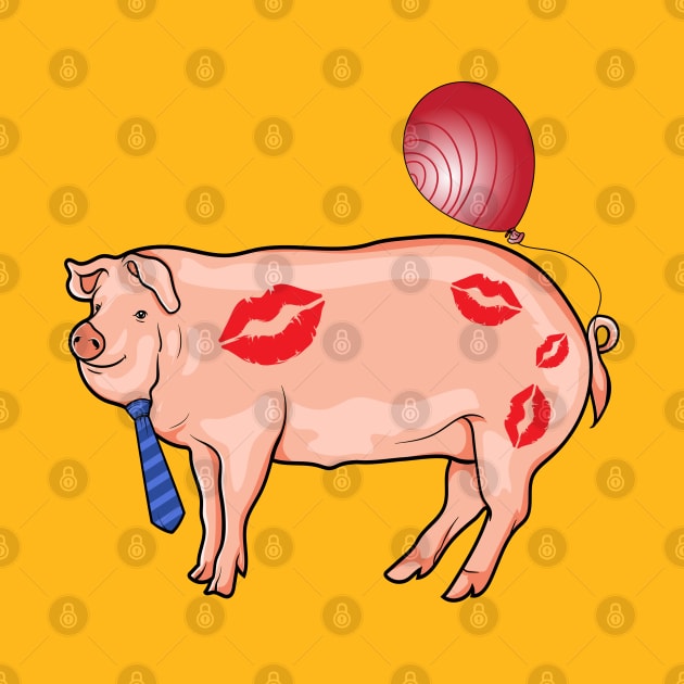 Hogs and kisses and balloons for Valentine day, just for you by alcoshirts