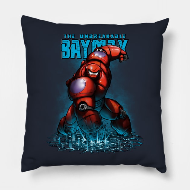 Unbreakable Hero Pillow by SixEyedMonster