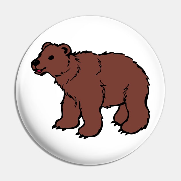 Brown Bear Pin by scdesigns