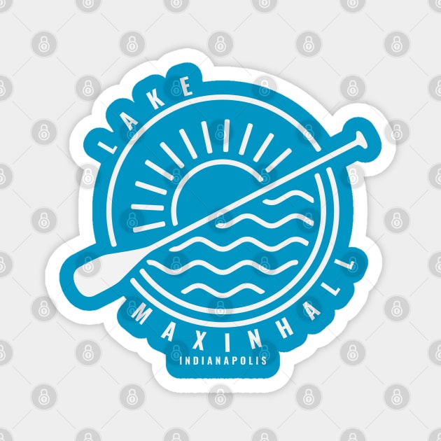 Paddle Lake Maxinhall Magnet by Camp Happy Hour
