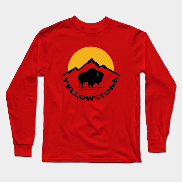 yellowstone national park long sleeve t shirts