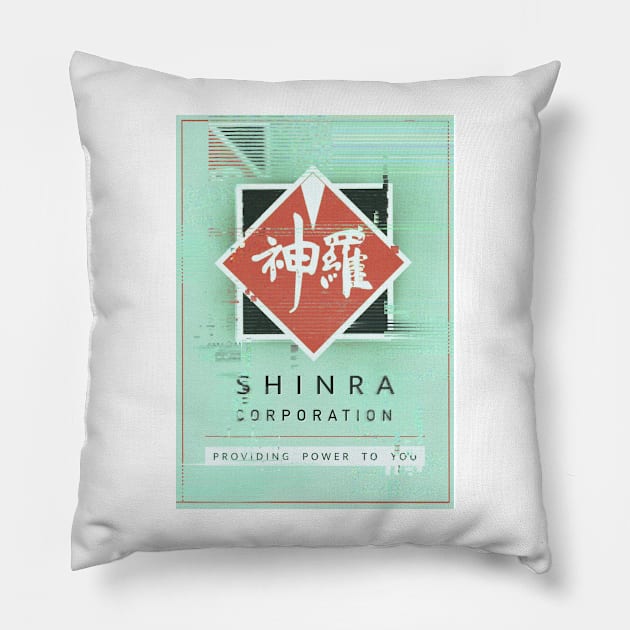 Shinra poster Pillow by Saoghal