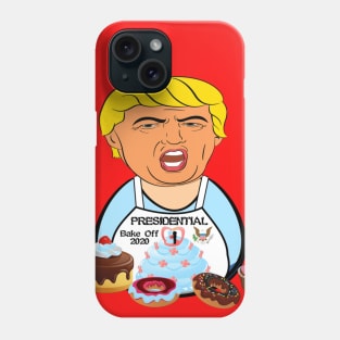 Trump Presidential Bake Off Political Satire Phone Case