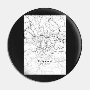 Krakow Poland City Map Pin