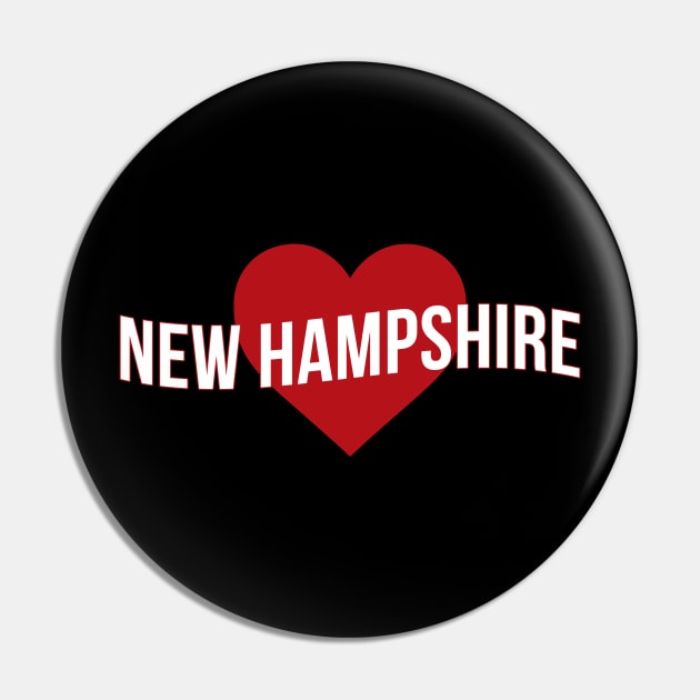 New Hampshire Love Pin by Novel_Designs