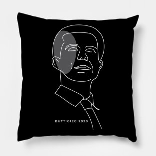 Pete Buttigieg 2020, hand drawn illustration. Pete for America in this presidential race. Pillow