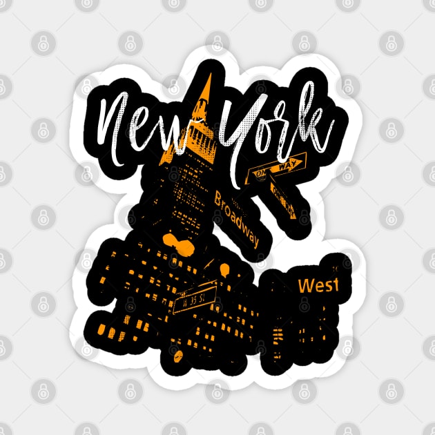 New York City Magnet by Designkix